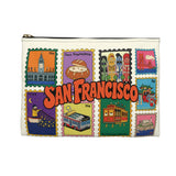 San Francisco Stamp Zip Pouch