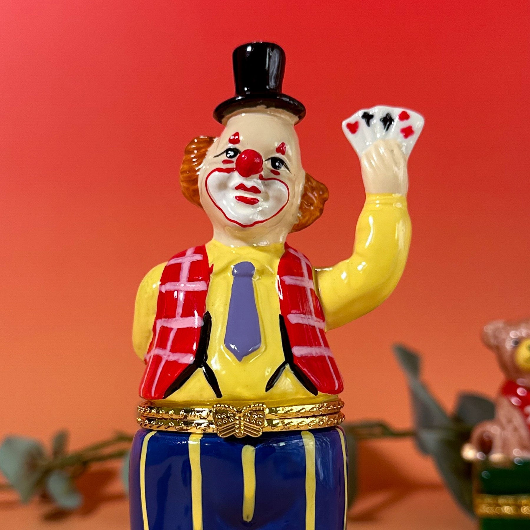 Clown Playing Cards Trinket Box