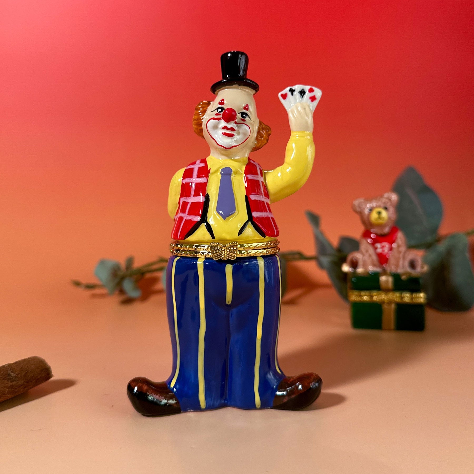 Clown Playing Cards Trinket Box