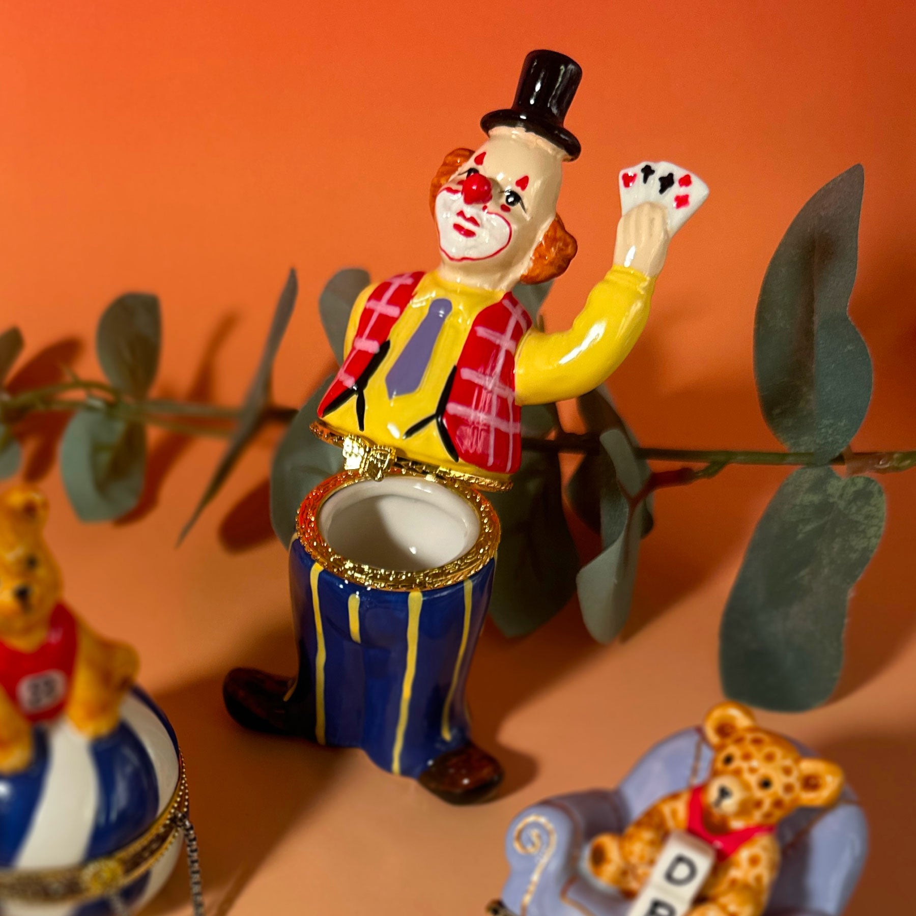 Clown Playing Cards Trinket Box