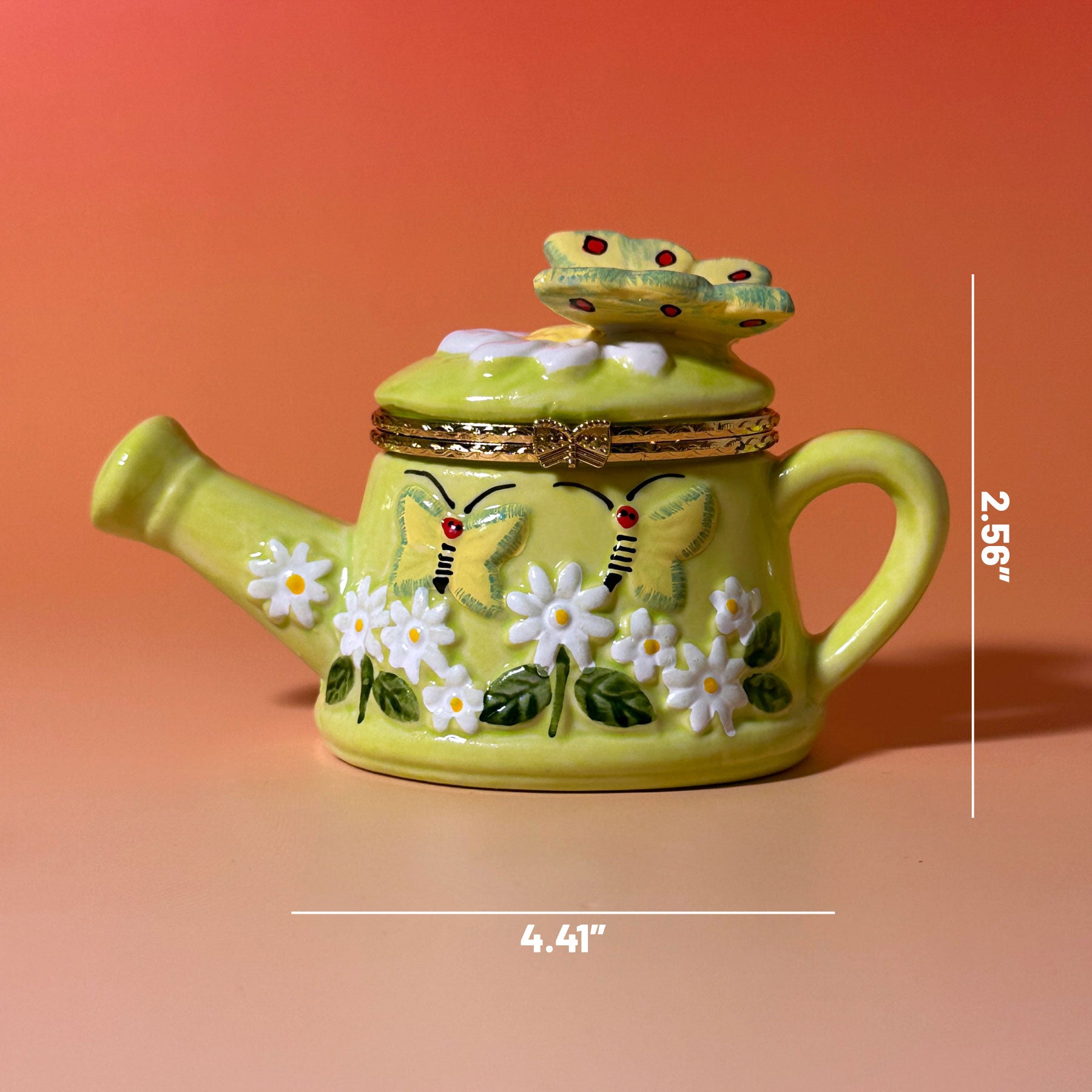 Butterfly Watering Can Trinket Box
