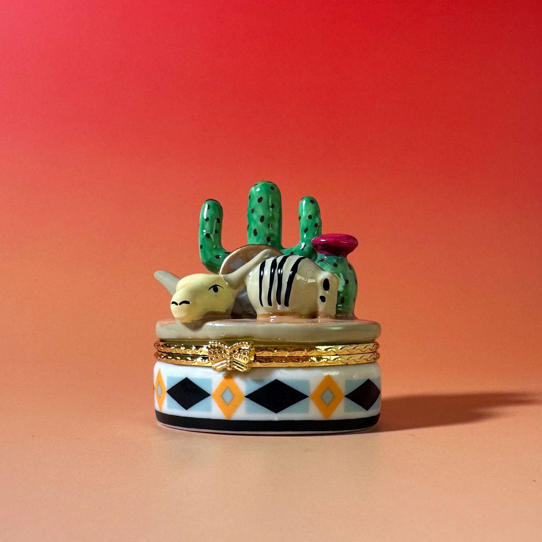 Cactus & Skull Trinket Box
