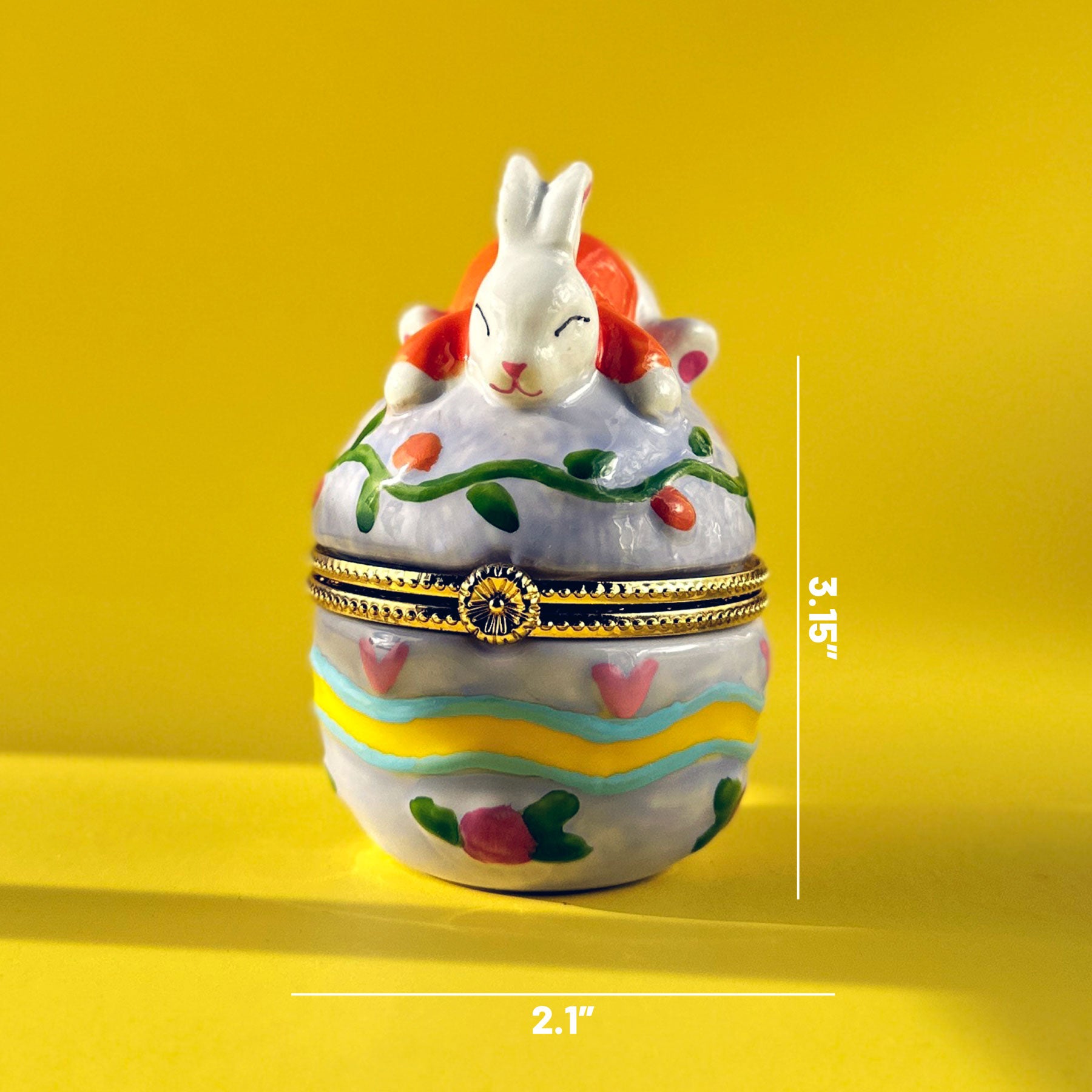 Bunny Egg Trinket Box