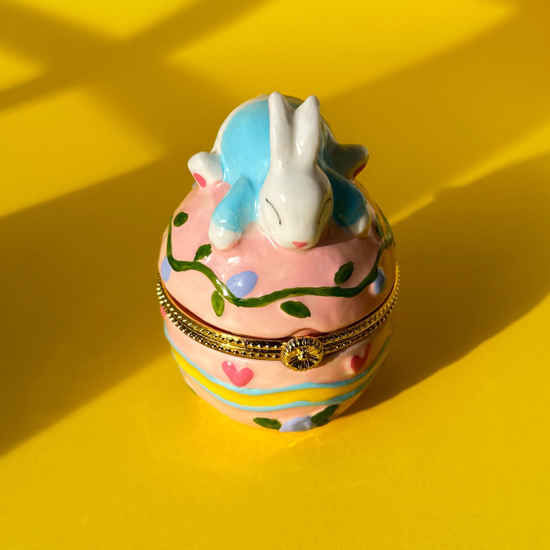 Bunny Egg Trinket Box
