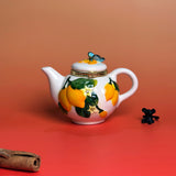 Lemon Butterfly Teapot Trinket Box