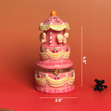 Pink Carousel Cake Trinket Box