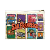 San Francisco Stamp Zip Pouch
