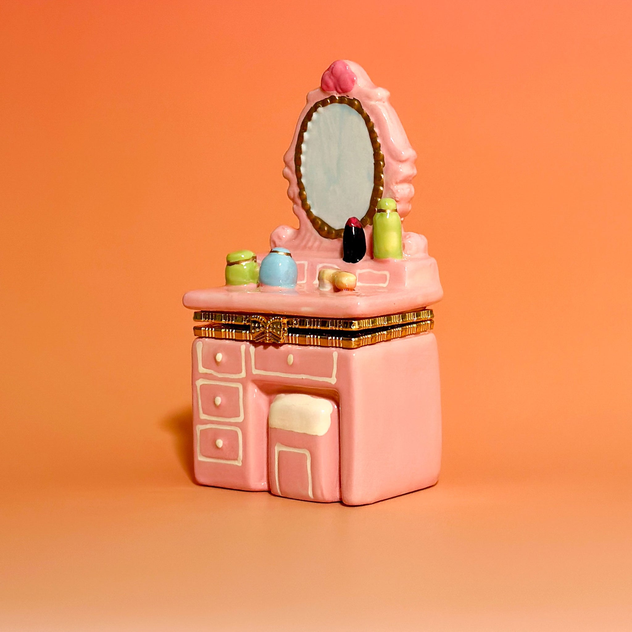 Pink Dresser Trinket Box