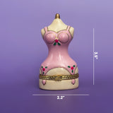 Pink Dress Form Trinket Box