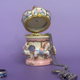 Pink Carousel Trinket Box