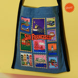 San Francisco Stamp Shoulder Tote Bag