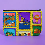 San Francisco Stamp Zip Pouch