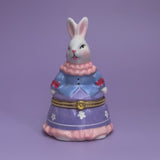 Bunny in Blue Dress Trinket Box