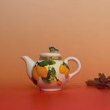 Lemon Butterfly Teapot Trinket Box