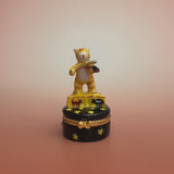 Cat Playing Fiddle Trinket Box